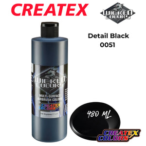 Createx Wicked Detail Colors Black 0051 Produkt information