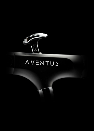 Detailansicht der Gaahleri Aventus Black Aurora Airbrush mit Aventus-Gravur und Trigger