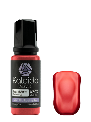 Kaleido ColorWorks Acrylic Airbrush Color K303 Metallic Racing Red Auto Colors 20ml