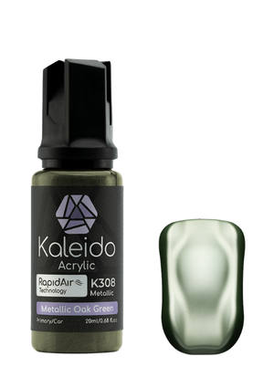 Kaleido ColorWorks Acrylic Airbrush Color K308 Metallic Oak Green Auto Colors 20ml