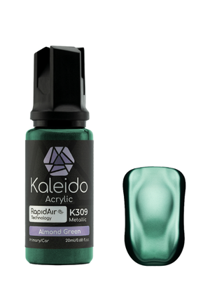 Kaleido ColorWorks Acrylic Airbrush Color K309 Almond Green Metallic Auto Colors 20ml