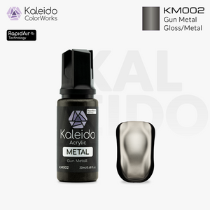 Kaleido ColorWorks km002 Gun Metal Gloss Metal Colors 20ml brand layout image