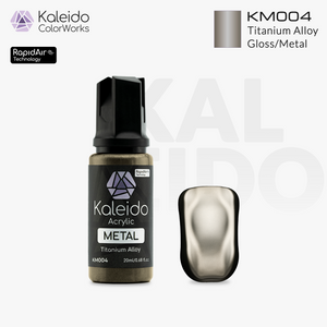 Kaleido ColorWorks KM004 Titanium Alloy Gloss Metal Colors 20ml brand layout image