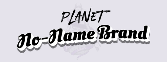 Planet Airbrush No-Name Brand text black and white