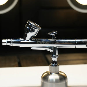 sparmax sp 35 airbrush gerät vordere hälte detail aufnahme