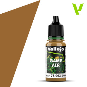 vallejo game air airbrush color desert yellow