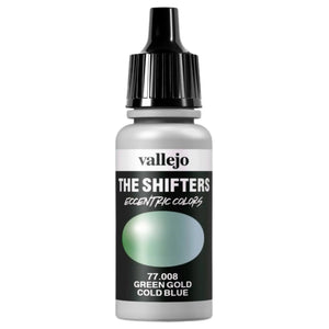 Vallejo The Shifters 77.008 Green Gold Cold Blue Airbrush Farbe 17 ml Flasche