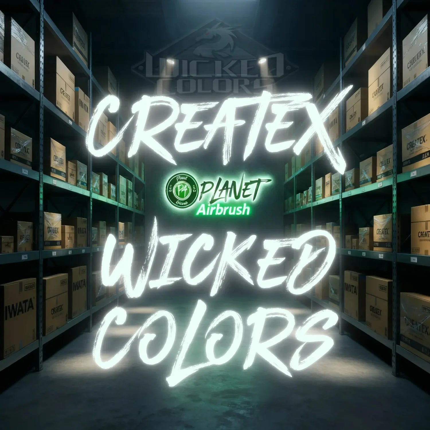 Createx Wicked Colors Airbrushfarben Banner für Custom Painting, Cosplay und kreative Projekte bei Planet Airbrush