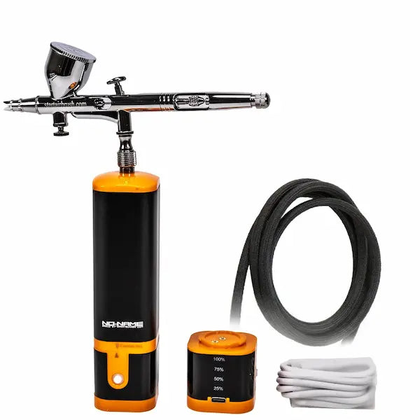 mobiles airbrush set batterie betrieben mit Luftschlauch und Ladekabel