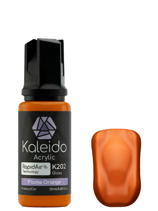 Kaleido ColorWorks Acrylic Airbrush Color K202 Flame Orange Gloss Auto Colors 20ml