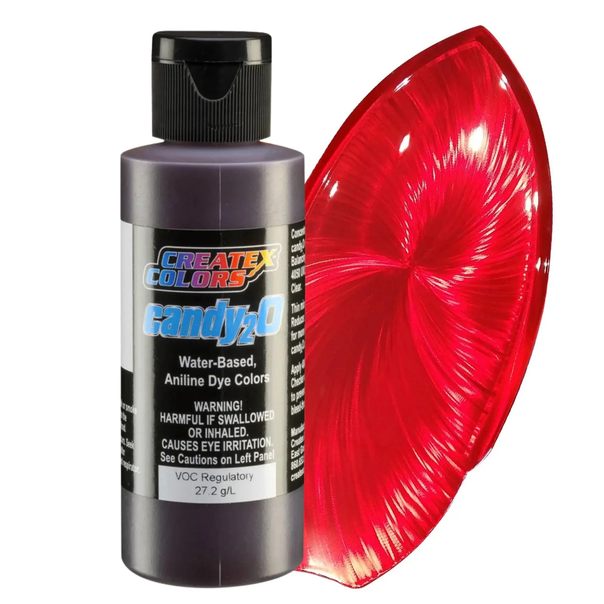 Createx Candy2O Blood Red – transparente Candy‑Airbrushfarbe Serie 4650, 60 ml (SKU 114650)