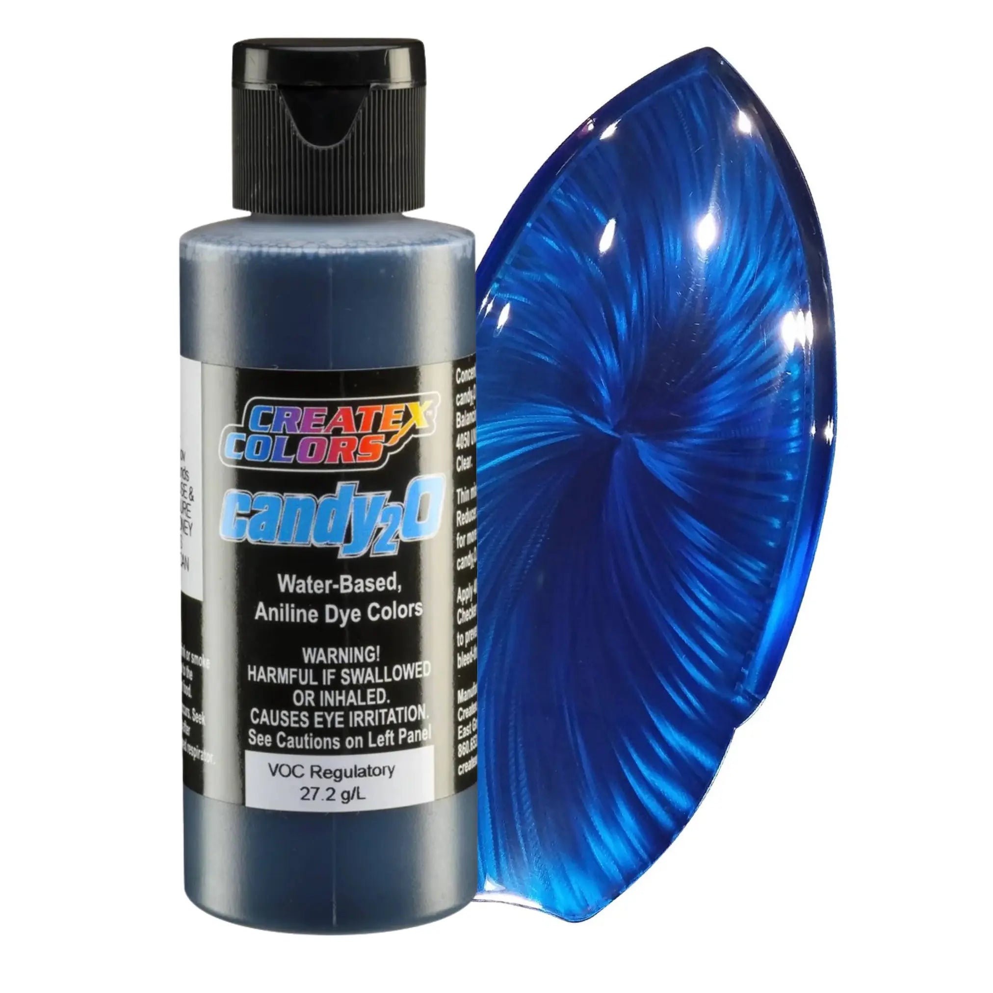 Createx Candy2O Marine Blue – transparente Candy‑Airbrushfarbe Serie 4655, 60 ml (SKU 114655)