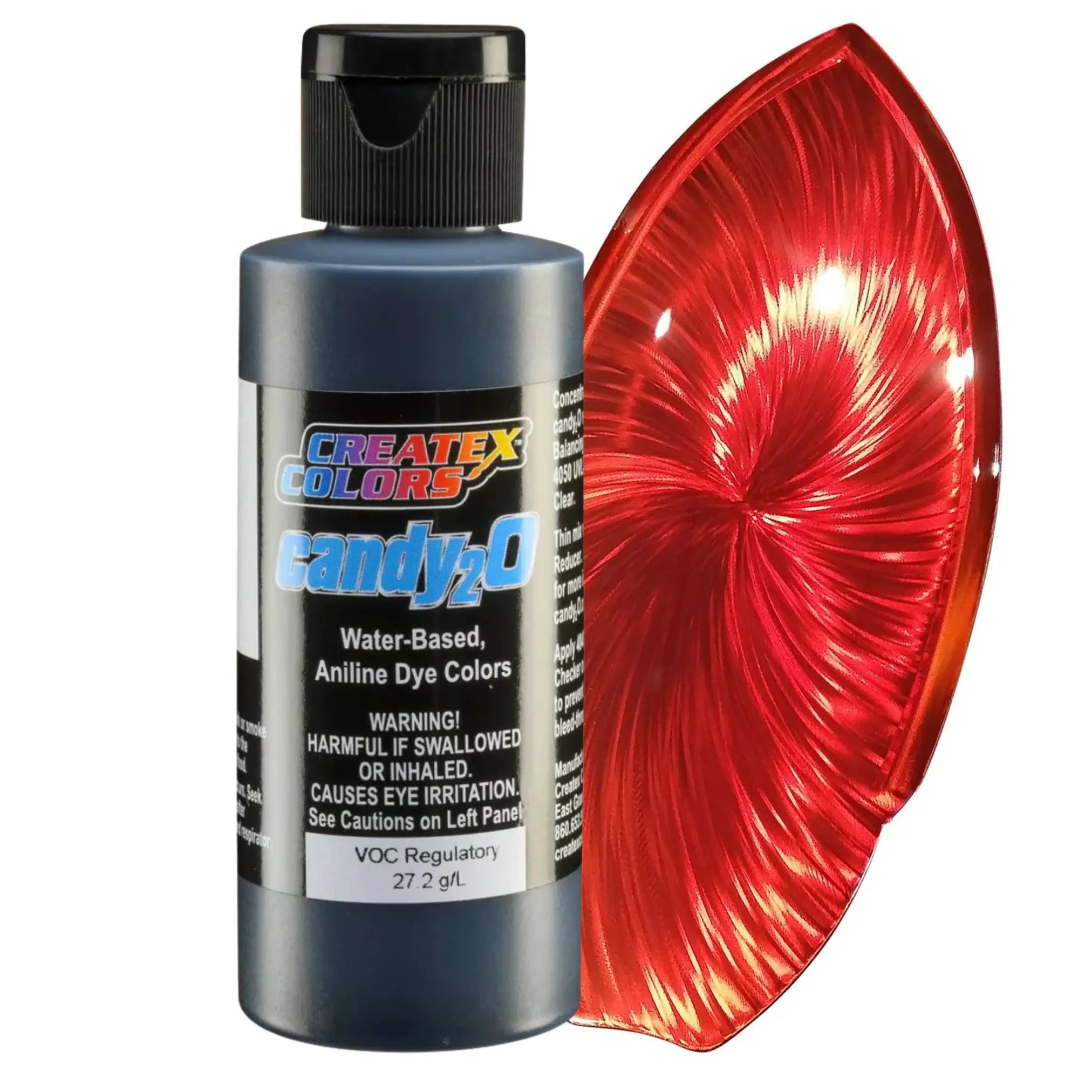 Createx Candy2O Red Oxide – transparente Candy‑Airbrushfarbe Serie 4663, 60 ml (SKU 114663)