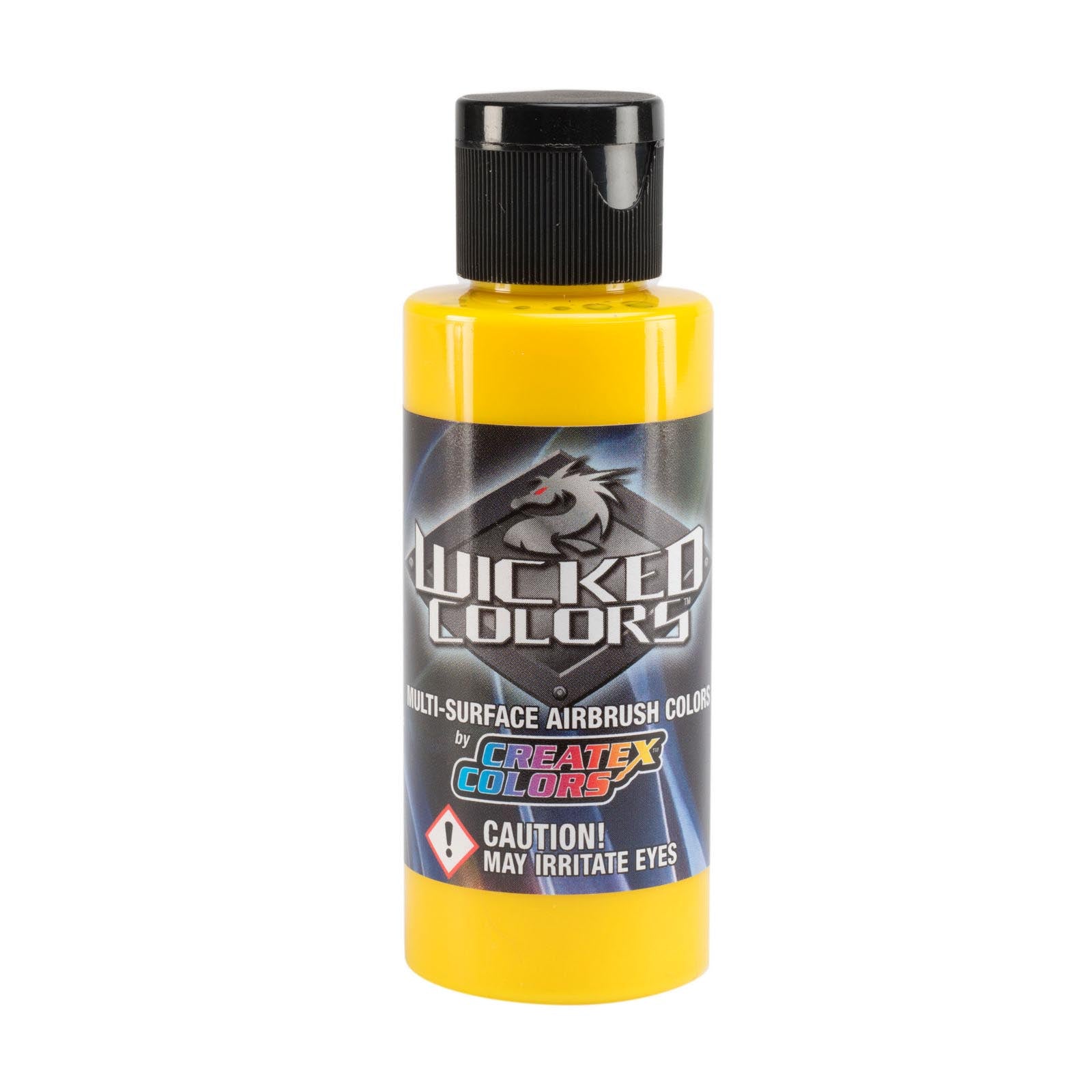 Createx Wicked Detail Colors W052 Yellow Semi Opaque Acrylic Airbrush Paint 60ml