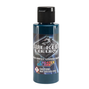 Createx Wicked Detail Colors W060 viridian Semi Opaque Acrylic Airbrush Paint 60ml