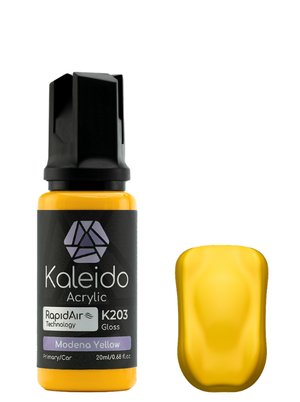 Kaleido ColorWorks Acrylic Airbrush Color K203 Modena Yellow Gloss Auto Colors 20ml