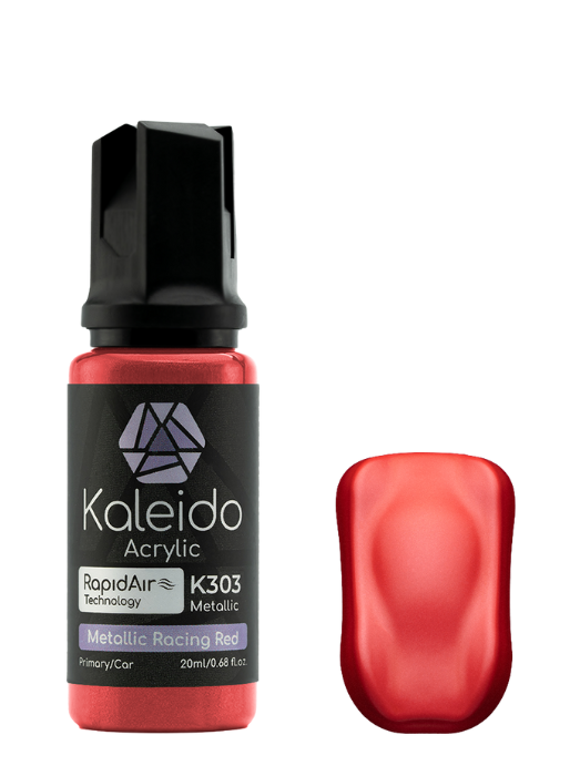 Kaleido ColorWorks Acrylic Airbrush Color K303 Metallic Racing Red Auto Colors 20ml