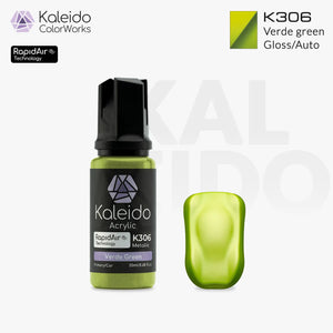 Kaleido ColorWorks K306 Verde Green Metallic Auto Colors 20ml brand layout image