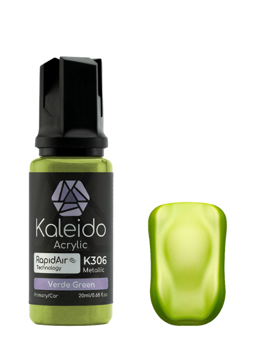 Kaleido ColorWorks Acrylic Airbrush Color K306 Verde Green Metallic Auto Colors 20ml
