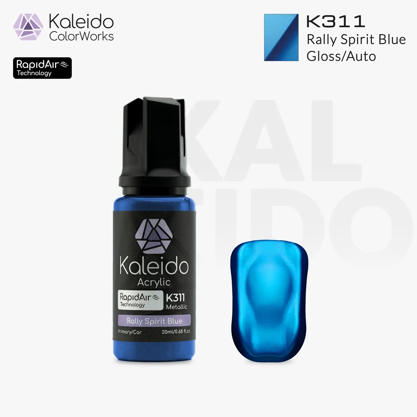 Kaleido ColorWorks K311 Rally Spirit Blue Metallic Auto Colors 20ml brand layout image
