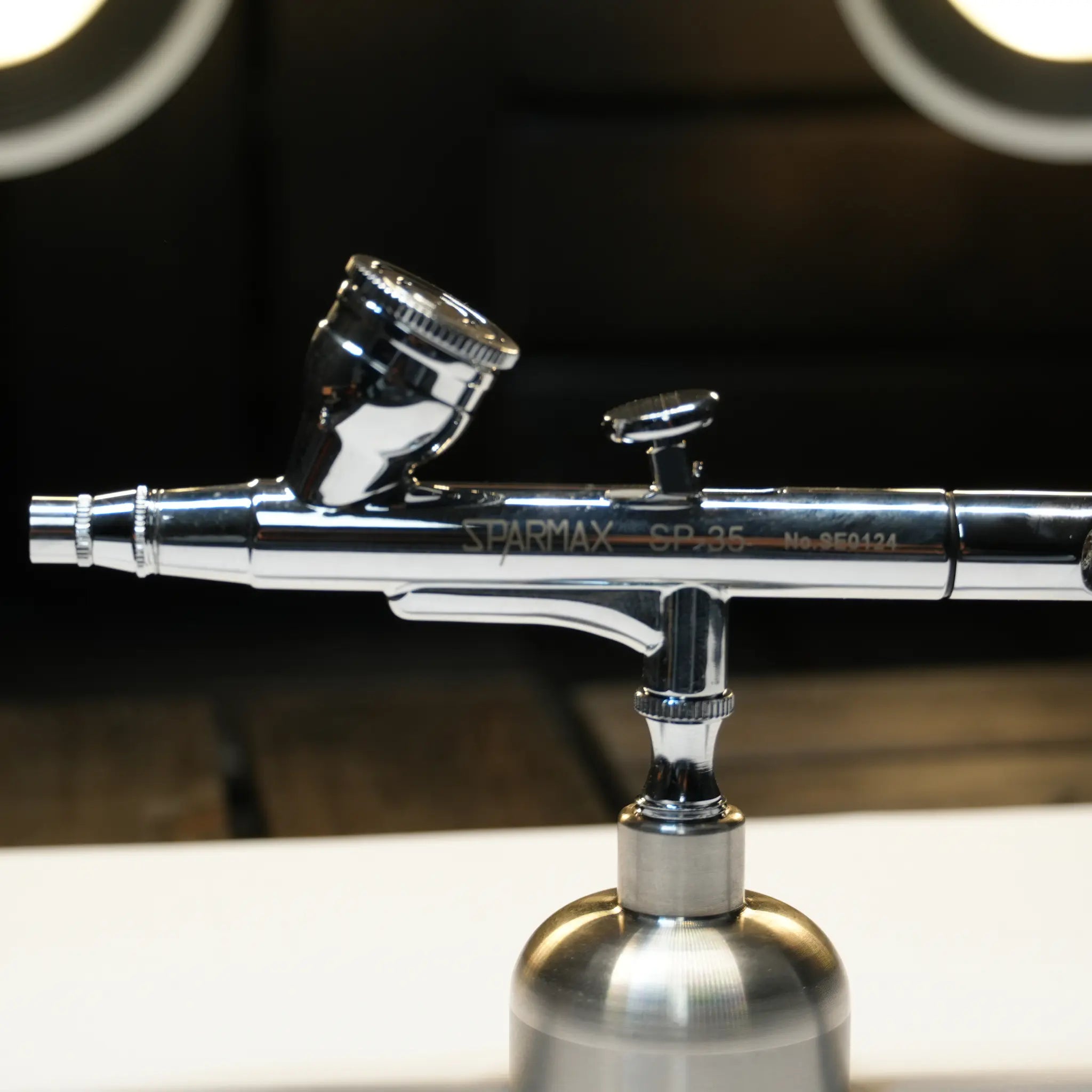sparmax sp 35 airbrush gerät vordere hälte detail aufnahme