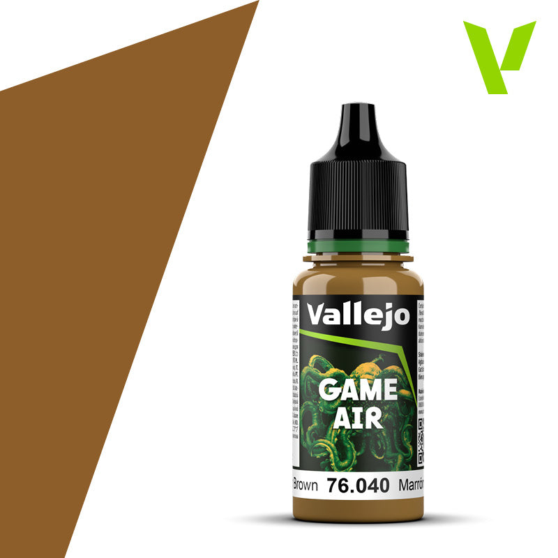 vallejo game air airbrush color leather brown