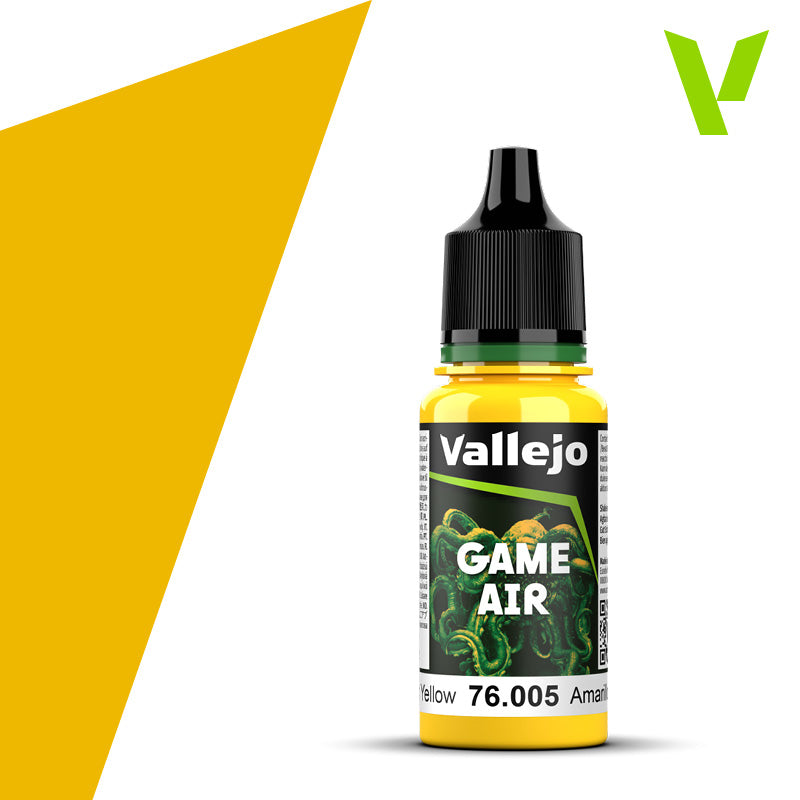 vallejo game air airbrush color moon yellow