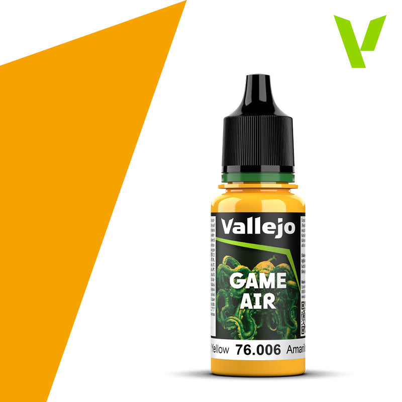 vallejo game air airbrush color sun-yellow