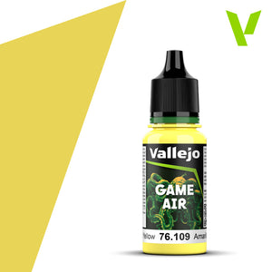 vallejo game air airbrush color toxic yellow